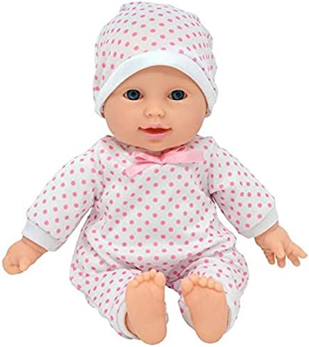 The New York Doll Collection kaukasische weiche Körperpuppe in Geschenkbox - 11 Zoll / 28 cm Baby Puppe (Bonus Schnuller) von The New York Doll Collection