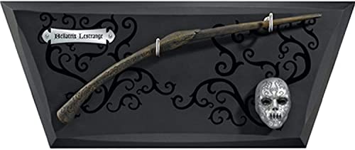 The Noble Collection Bellatrix Wand with wall display & mini mask von The Noble Collection