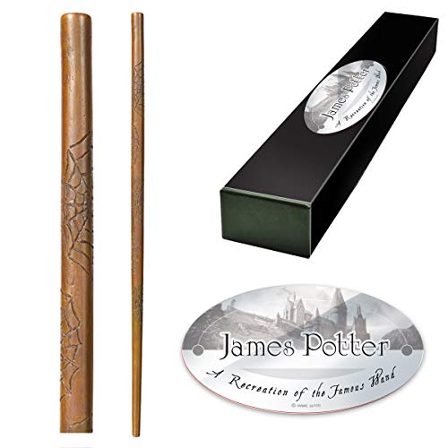 The Noble Collection - James Potter Character Wand - 15in (37cm) Wizarding World Wand with Name Tag - Harry Potter Film Set Movie Props Wands von The Noble Collection