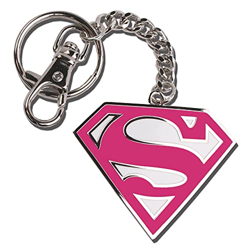 The Noble Collection Supergirl Pink Logo Keychain von The Noble Collection