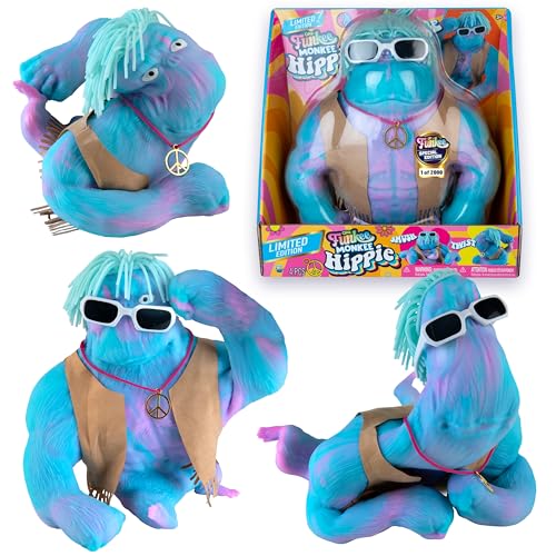 Limited Numbered Series (Only 3500 Available) ORB Hippie Funkee Monkee Jumbo - 2.0 kg Stretchy Monkey - Squishy, Squeeze for Stress Relief - Special Edition Collectible Toy for Kids and Adults von The Orb Factory