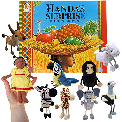 Handa's Surprise livre avec des doigts Marionnettes von The Puppet Company