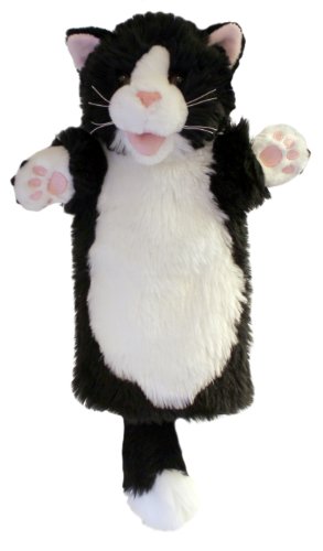 Long Sleeved Glove Puppet - Black and White Cat, 38 cm von The Puppet Company