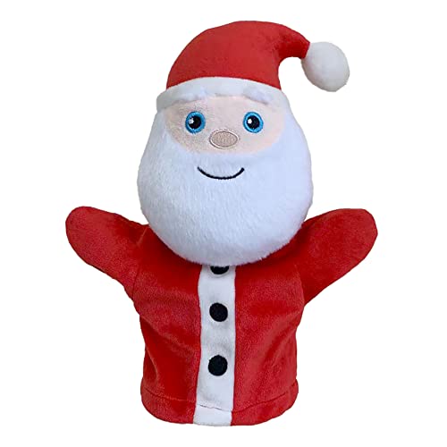 The Puppet Company - My First Christmas Puppet – Weihnachtsmann/Weihnachtsmann Handpuppe geeignet ab Geburt – PC003830, Rot, 31 cm x 16 cm x 7 cm von The Puppet Company