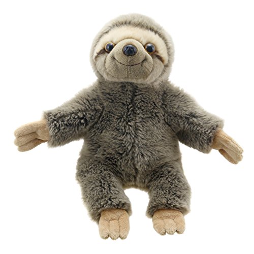 The Puppet Company PC001830 Sloth Puppet Faultier Handpuppe, Braun, Large von The Puppet Company