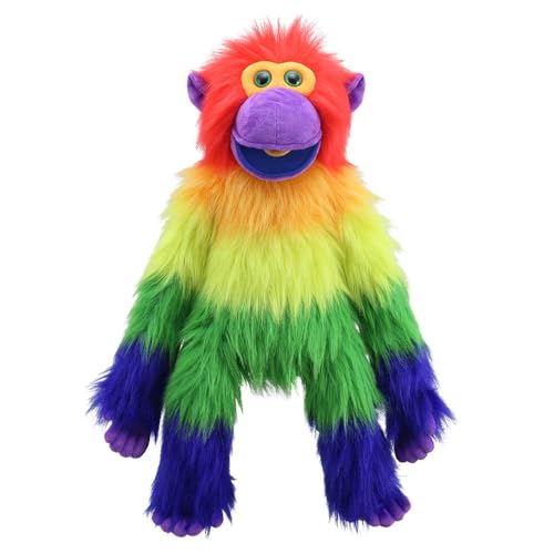 The Puppet Company - Rainbow Collection – Regenbogen-Affen-Handpuppe – PC007402 von The Puppet Company