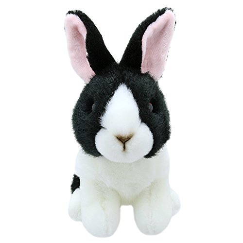 Wilberry - Minis - Black & White Dutch Rabbit Soft Toy - WB005022 von The Puppet Company