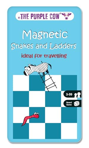 The Purple Cow PC36TGSNA Magnetic Snakes and Ladders Travel Game von The Purple Cow