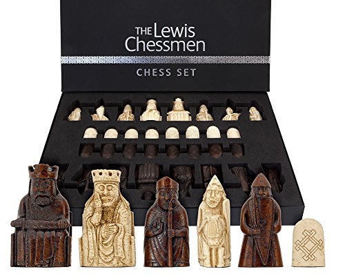 Isle of Lewis Chess Pieces by the National Museum of Scotland - Luxury Themed Chess Pieces based on Historic Artefacts von The Regency Chess Company