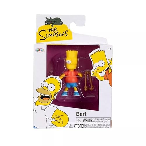 The Simpsons - 6,3 cm bewegliche Figur - Bart Simpson Figuren + Steinlanze von The Simpsons