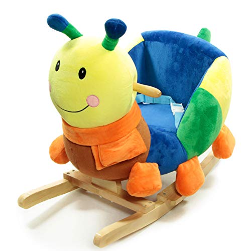 Schaukeltier Schaukelpferd süße Raupe mit Sitz für Kleinkinder Schaukelsitz von The Toy Company