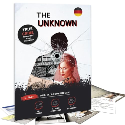 The Unknown Krimispiel Fall 1 – der Millionenplan - Escape Room Spiel für Zuhause - Tatort Detektivspiel - Gesellschaftsspiel für Erwachsene von The Unknown