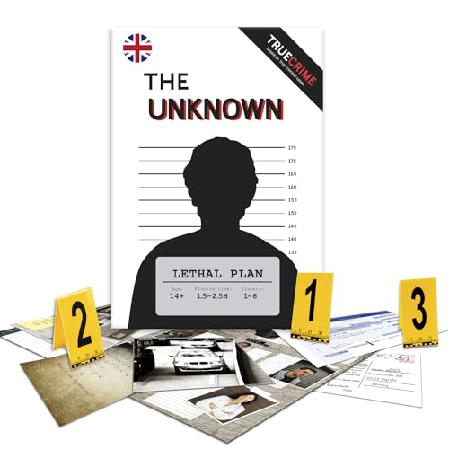 The Unknown Murder Mystery Game Case 1 - Leathal Plan (EN Version), Unsolved Mystery Board Game - Unsolved Crime Case - Game for Adults, Groups or Date Night von The Unknown