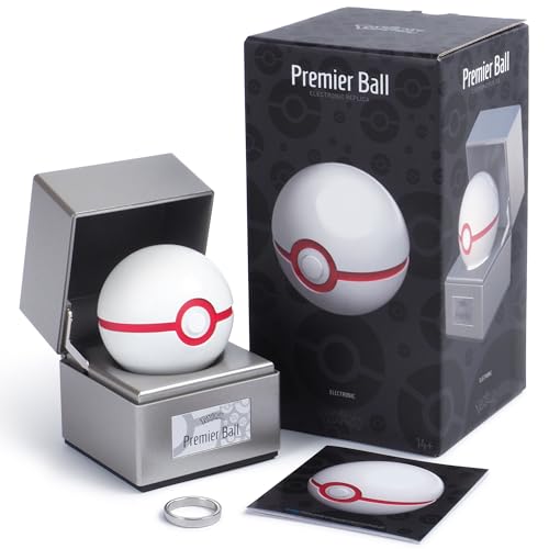 The Wand Company Premier Ball Authentic Replica - Offiziell lizenziert von Pokémon (Silber) von The Wand Company