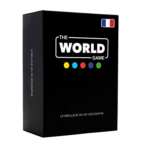 The World Game - Geografiespiel mit Weltkarte – Gesellschaftsspiel für Kinder, Familie und Erwachsene - French von The World Game