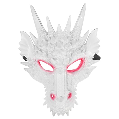 Theaque Coole Drachenmaske Cosplay Tierkopfmaske Karneval Drache Cosplay Kopfmaske von Theaque