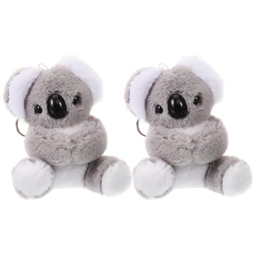 Theaque Koala-Schlüsselanhänger, Plüsch-Schlüsselanhänger, Geldbörse, Schlüsselanhänger, Rucksack, Ornament, Kinder-Partygeschenk, 2 Stück von Theaque