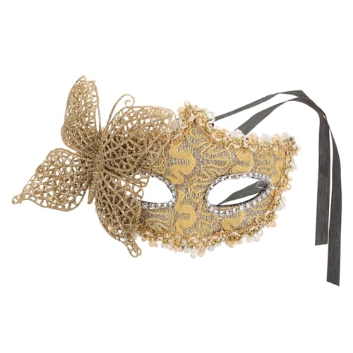 Theaque Venezianische Maskerade Halbmaske Cosplay Party Maske Seite Schmetterling Maske für Frauen von Theaque