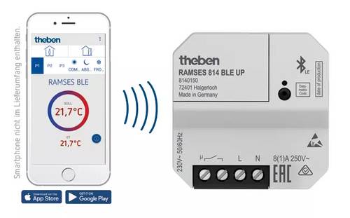 Theben 8140150 RAMSES 814 BLE UP Raumthermostat 1St. von Theben