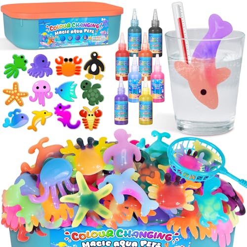 Thedttoy Farbwechselndes Magic Water Elf Kit,22 PCS Aqua Gelz Set Wasserperlen für Kinder Aqua Beads Magic-Wasser-Gel 3D-Wasserpark-Set Aqua Play ab 3 Jahren Geburtstagsgeschenk für Mädchen Jungen Thedttoy Farbwechselndes Magic Water Elf Kit,22 PCS Aqua Gelz Set Wasserperlen für Kinder Aqua Beads Magic-Wasser-Gel 3D-Wasserpark-Set Aqua Play ab 3 Jahren Geburtstagsgeschenk für Mädchen Jungen von Thedttoy