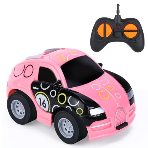 Thedttoy Spielzeug 2 Jahre Jungen Ferngesteuertes Auto ab 2 3 Jahre, 2.4 GHz Mini RC Car Spielzeugauto Rennauto mit Fernbedienung, Geburtstags Geschenk für Junge Mädchen 2 3 4 5 6+ Jahre von Thedttoy