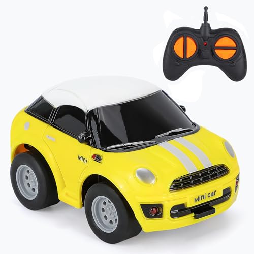 Thedttoy Spielzeug 2 Jahre Jungen Ferngesteuertes Auto ab 2 3 Jahre, 2.4 GHz Mini RC Car Spielzeugauto Rennauto mit Fernbedienung, Geburtstags Geschenk für Junge Mädchen 2 3 4 5 6+ Jahre von Thedttoy