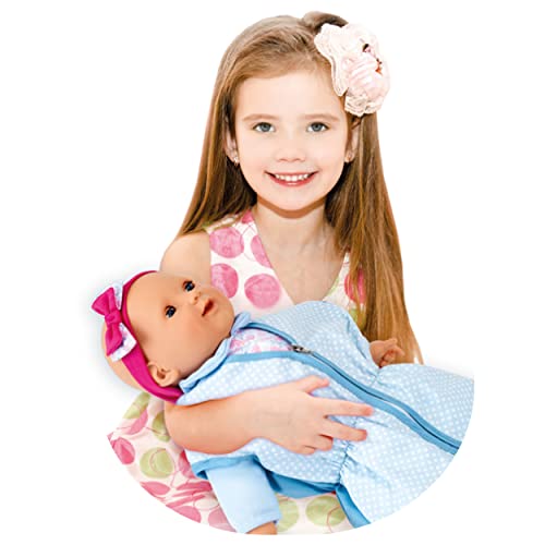 Theo Klein 1601 Baby Coralie Puppen-Schlafsack mit Reißverschluss | Für ca. 40 bis 50 cm große Puppen | Spielzeug für Kinder ab 3 Jahren von Theo Klein