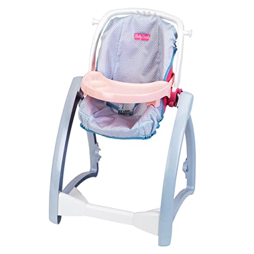 Theo Klein 1682 Baby Coralie Puppen-Hochstuhl | Vier Ausrichtungen: Hochstuhl, Schaukel, Wiege und Trage | Maße: 37 cm x 41 cm x 65 cm | Spielzeug für Kinder ab 3 Jahren von Theo Klein