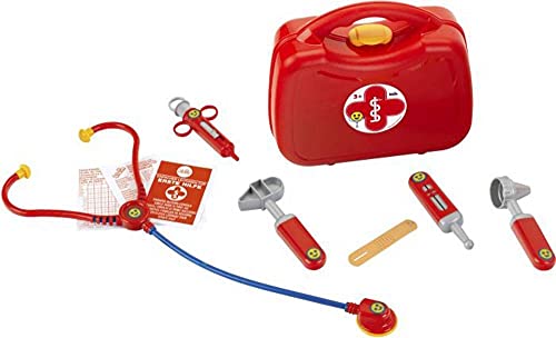 Theo Klein 4265 Doktorkoffer mit Zubehör I Stethoskop, Spritze, Thermometer u.v.m. I Maße: 21,5 cm x 9 cm x 20 cm I Spielzeug für Kinder ab 3 Jahren von Theo Klein