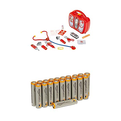 Theo Klein 4350 - Arztkoffer mit Handy, Spielzeug mit Amazon Basics Batterien von Theo Klein