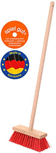 Theo Klein 6640 Straßenbesen, Holz I Kinderbesen mit stabilem Holzstiel und robusten Kunststoffborsten I Maße: 21 cm x 8 cm x 77,5 cm I Spielzeug für Kinder ab 3 Jahren von Theo Klein