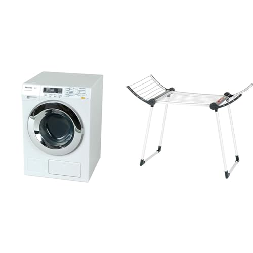 Theo Klein 6941 Miele Waschmaschine I Vier Waschprogramme und Originalgeräusche I 18,5 cm x 26 cm x 18 cm I Spielzeug für Kinder ab 3 Jahren, Weiss & 6735 - Vileda Trockenständer, Spielzeug Theo Klein 6941 Miele Waschmaschine I Vier Waschprogramme und Originalgeräusche I 18,5 cm x 26 cm x 18 cm I Spielzeug für Kinder ab 3 Jahren, Weiss & 6735 - Vileda Trockenständer, Spielzeug von Theo Klein