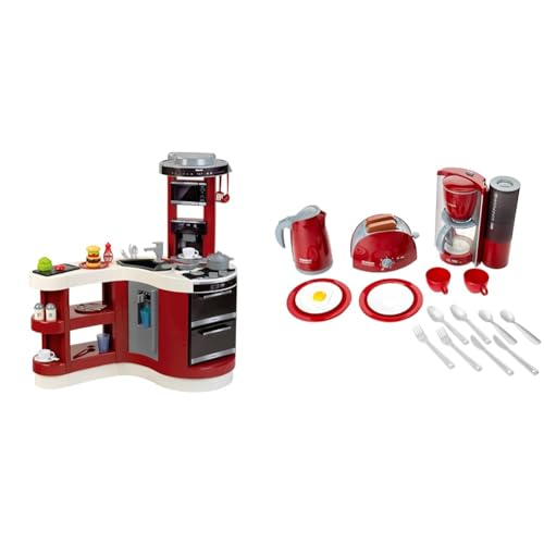 Theo Klein 7101 Miele Küche Wave Spicy, Multicolor & 9564 Bosch Frühstücksset I Küchen-Set bestehend aus Toaster, Kaffemaschine, Wasserrkocher und vielem mehr I Verpackungsmaße: 44,5cm x 13cm x 34cm von Theo Klein