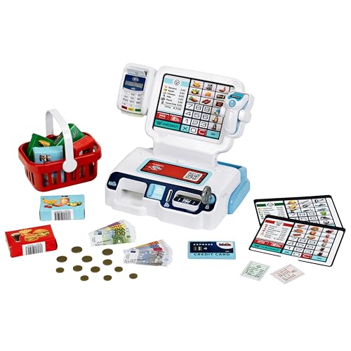 Theo Klein 7265 Selbstbedienungskasse I Scanner mit Licht & Sound I Display für 3 Themen I Warenkorb, Spielgeld, u.v.m. I Spielzeug für Kinder ab 3 Jahren Theo Klein 7265 Selbstbedienungskasse I Scanner mit Licht & Sound I Display für 3 Themen I Warenkorb, Spielgeld, u.v.m. I Spielzeug für Kinder ab 3 Jahren von Theo Klein