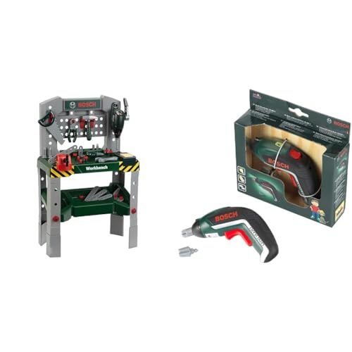Theo Klein 8637 Bosch Werkbank 48-teilig | Arbeitsplatte mit Lernfunktion | Inkl. Werkzeuge und Zubehör | Spielzeug für Kinder ab 3 Jahren & 8300 Bosch Akkuschrauber Ixolino | ab 3 Jahren Theo Klein 8637 Bosch Werkbank 48-teilig | Arbeitsplatte mit Lernfunktion | Inkl. Werkzeuge und Zubehör | Spielzeug für Kinder ab 3 Jahren & 8300 Bosch Akkuschrauber Ixolino | ab 3 Jahren von Theo Klein