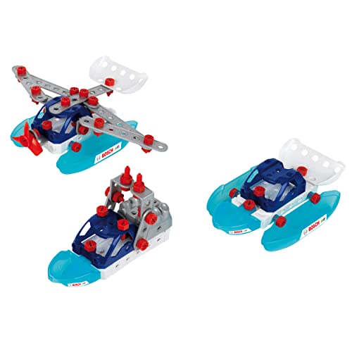 Theo Klein 8794 Bosch 3 in 1 Konstruktions-Set Watercraft Team | Zum BAU verschiedener Wasserfahrzeuge | Inklusive Baupläne für 3 Modelle | Spielzeug für Kinder ab 3 Jahren von Theo Klein