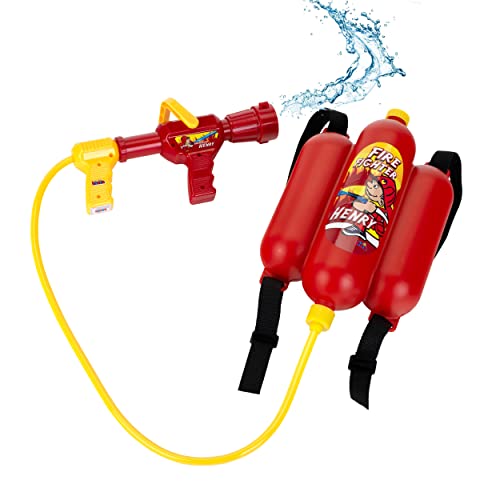 Theo Klein 8932 Feuerwehrspritze | Mit Wasserspritzfunktion und 2-Liter-Tank | Tragbar wie ein Rucksack | Maße: 31 cm x 21 cm x 9 cm | Spielzeug für Kinder ab 3 Jahren von Theo Klein