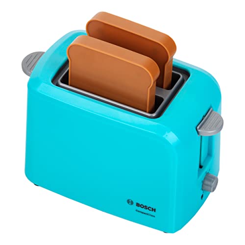 Theo Klein Bosch Toaster mit mechanischer Toastfunktion I Inklusive 2 Scheiben Spielzeugtoast I Maße: 15 cm x 12 cm x 10,5 cm I Spielzeug für Kinder ab 3 Jahren von Theo Klein