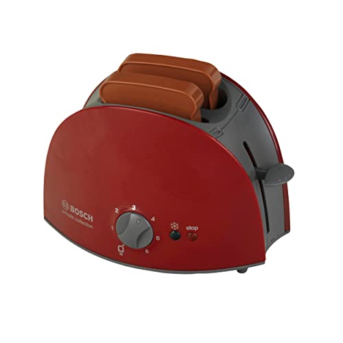 Theo Klein 9578 Bosch Toaster I Mit mechanischer Toastfunktion I Inklusive 2 Scheiben Spielzeugtoast I Maße: 15 cm x 12 cm 10,5 cm I Spielzeug für Kinder ab 3 Jahren, 9578-TK von Theo Klein