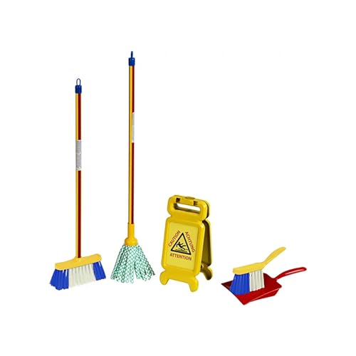 Theo Klein Pure Fresh Mop Set With Danger Of Slipping Schild mehrfarbig von Theo Klein