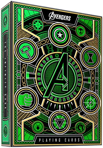 Avengers - The Infinity Saga (Spielkarten) Green Version von theory11