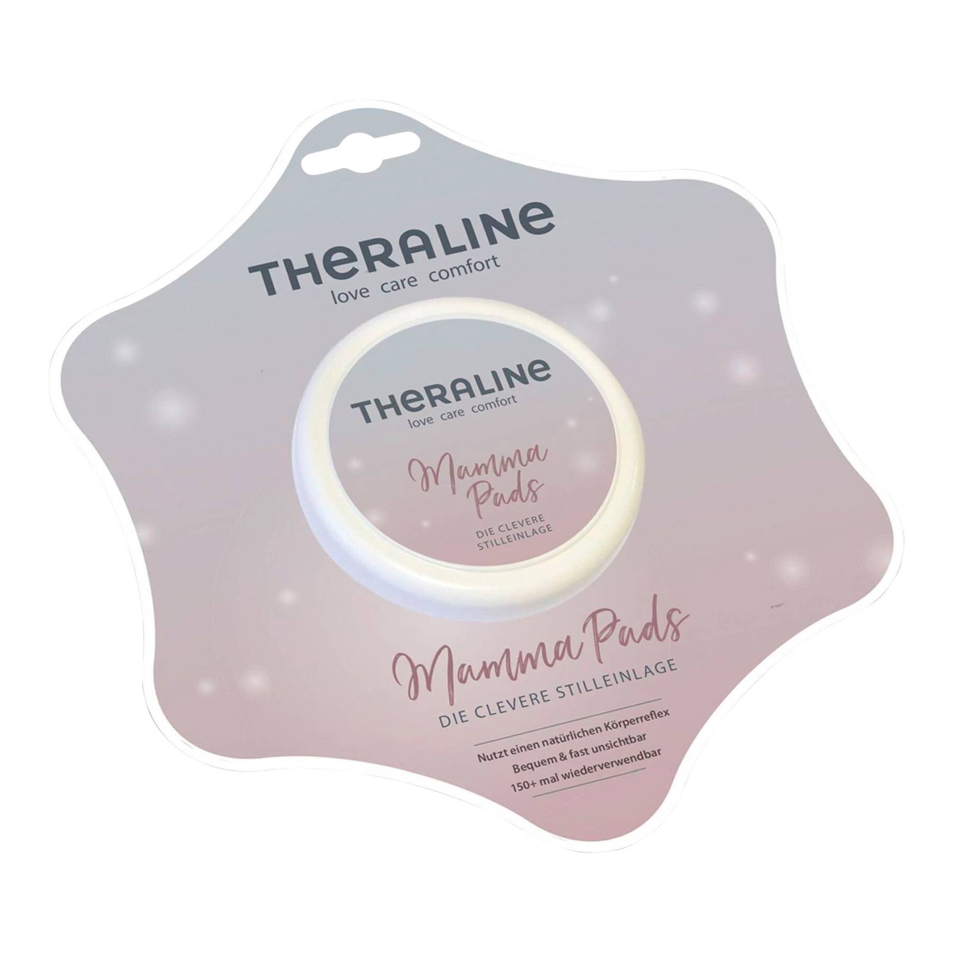 Theraline 2er-Pack Stilleinlagen Mamma Pads Silikon, waschbar von Theraline