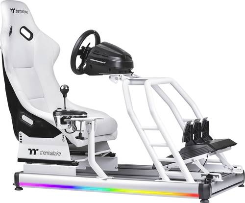 Thermaltake GR500 Snow Racing Simulator Cockpit Rennsitz Weiß von Thermaltake