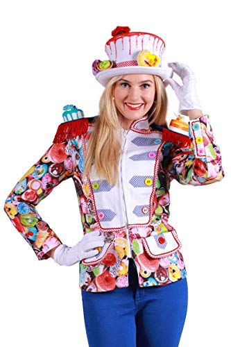 Damen Kostüm Süßigkeiten Jacke Teeparty Karneval Fasching Gr. XXL von Thetru