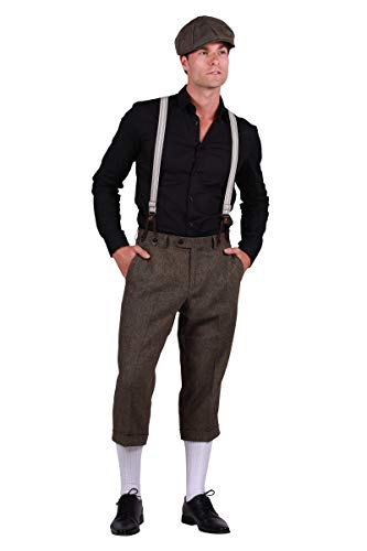 Thetru Herren Kostüm 20er Jahre Hose Karneval Fasching braun Gr. 58 von Thetru