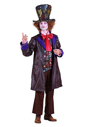 Thetru Herren Kostüm verrückter Hutmacher Clown Karneval Fasching Gr.L von Thetru