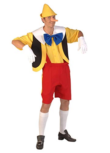 Thetru Pinocchio Kostüm Holzpuppe Fasching Lügner Lange Nase Märchen (M) von Thetru