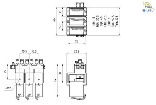 Thicon Models 56058 Messing 1-fach Hydraulik-Ventil 1St. von Thicon Models