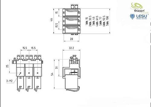 Thicon Models 56038 Messing 6-fach Hydraulik-Ventil 1St. von Thicon Models