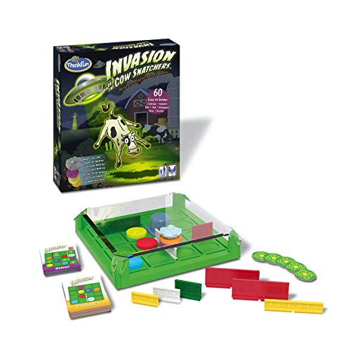 ThinkFun - 76374 Invasion of The Cow Snatchers von ThinkFun - Lustiges Logikspiel, Knobelspiel für 1 Spieler ab 8 Jahren von ThinkFun